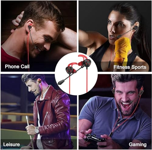 Gaming Headset with Microphone Wired Gaming Earbuds PC for One PS4 PS5 Nintendo Switch PlayStation 5 Games Mobile Phone,Detachable Earphones Noise Cancelling Gaming Headphones with Mic - style: Style-02