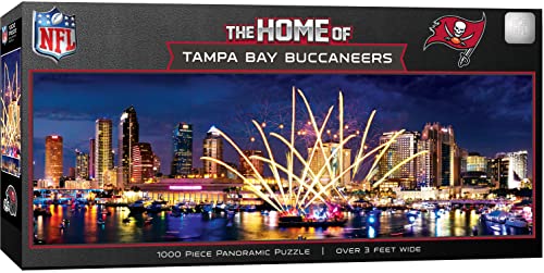MasterPieces 1000 Piece Sports Jigsaw Puzzle - NFL Tampa Bay Buccaneers Stadium View Panoramic - 13"x39" - style: Tampa Bay Buccaneers