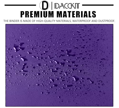 D DACCKIT Card Binder 16 Pocket - Fits 1024 Cards,4X4 Ringless Card Album with Sleeves for Trading Cards & Sports Cards(Model A,Classic Purple) - color: Classic Purple