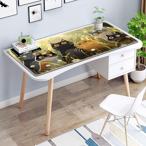 for MTG Playmat Non-Slip Rubber Play Mat with Storage Bag Combination, Ideal for Card Game Lovers TCG Play Mat, Cartoon Cat - color: Cartoon Cat