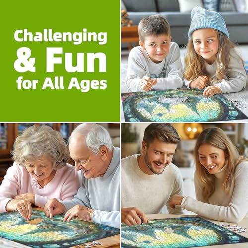 Science Fiction Landscape Jigsaw Puzzle for Adults - Fantasy 1000 Piece with Letters on Back - Challenging Family Game Gift - Finished Size 26.75 x 19.75 - color: Science Fiction