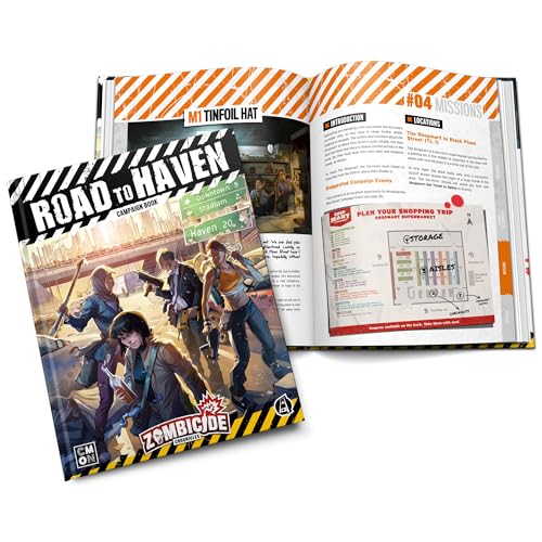 CMON Zombicide Chronicles Roleplaying Game: Road to Haven Campaign Book - Survive The Zombie Outbreak with 10 Exciting Missions! Ages 14+, 2+ Players, 60+ Min Playtime, Made