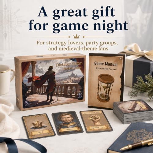A & B GAMES Medieval Court Hidden Role Card Game for 5-10 Players | Quick 15-20 minute rounds,Bluffing and table reading,Rebellion choices and reversals,Compact box for gatherings