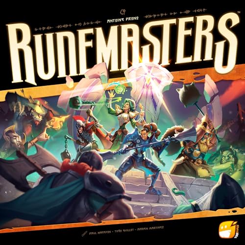 Funforge Runemasters Fantasy Cooperative Board Game - Strategy, Dice Adventure for Adults & Families - 1-4 Players, Ages 8+, 45 Min Playtime - style: Runemasters