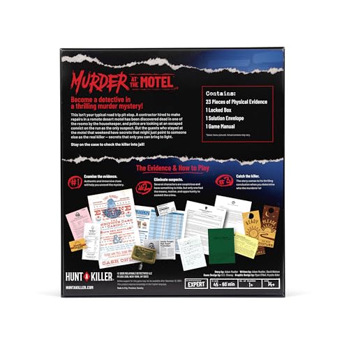 Hunt A Killer Murder at The Motel - an Immersive Murder Mystery Experience - for True Crime Fans with Evidence & Puzzles - Solve Crimes at Date Night or Family Game Night - Age 14+ - style: Murder At The Motel
