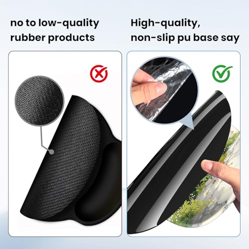 Mouse pad with Wrist Rest,Relieving Pain Memory Foam Computer pad, Ergonomic Desktop Mouse, Silicone Material Mouse pad, with Non-Slip PU Base (Beautiful Flowers) - color: Beautiful flowers