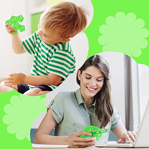 Magnetic Fidget Sphere Stress Relief Toys for Adults Kids, Anxiety Sensory Fidget Toys with Strong Neodymium Magnets, Desk ADHD Focus Tool Gift for Men Women (2.67'' Travel-Safe Toy Ball) - color: Crystal Bright Green Holographic Glitter