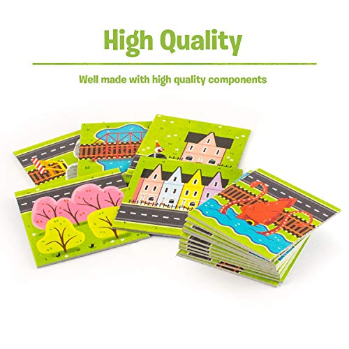 Ravensburger Rivers, Roads and Rails - Innovative Matching Game for Kids | Encourages Strategic Thinking | Award-Winning Design