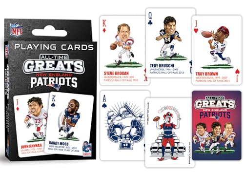Masterpieces Unisex Playing Cards - Officially Licensed NFL New England Patriots Deck - style: New England Patriots