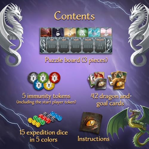 Trefl Game: Book of Dragons - Social Board Game, 8+ | Engaging Gameplay, Hand-Drawn Illustrations with Dragons, Strategic Thinking