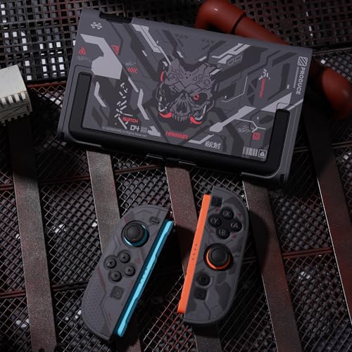 Geekshare PC Slim Protective Case Compatible with NS2, Detachable Shell with Shock-Absorption and Anti-Scratch Hard Cover - Black Cyber Mecha - color: Black Cyber Mecha