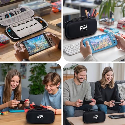 Carrying Case for Nintendo Switch 2, Protective Hard Shell with Games Cartridges, Shockproof Travel Bag Pouch for Console & Accessories Organizer