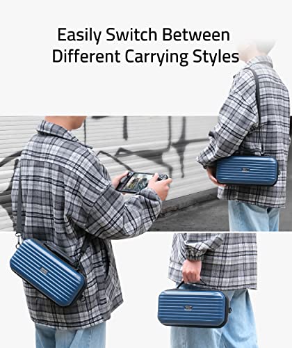 Syntech Hard Carrying Case Compatible with Steam Deck Accessories Console, Protective Case with Detachable Shoulder Strap, Built-in Stand, AC Charger Adapter Storage Space,Suitable for Travel&Storage