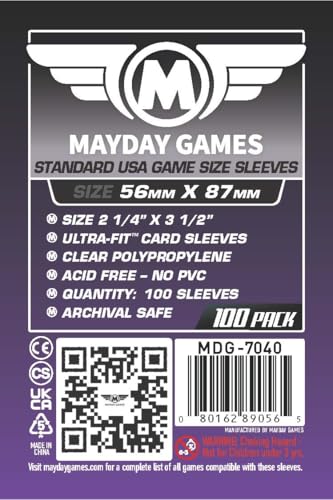 Mayday Games Luthier Compatible Standard Card Sleeve Bundle - size: Standard, style: Luthier