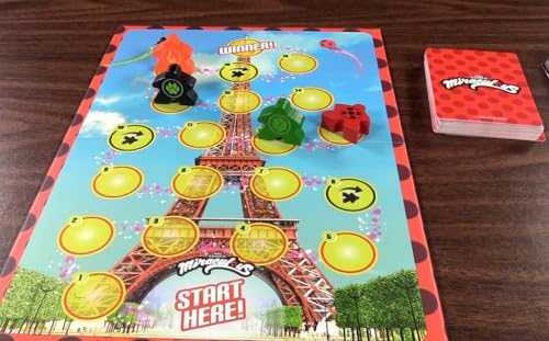 Miraculous Board Game - Race to the Top of the Tower – Fun Action Game for Kids | Super Hero Adventure Game Featuring Ladybug, Cat Noir & Friends for Family Game Night & Toy Gifts for Kids