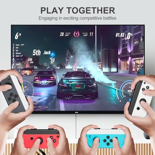 Gepicest Wrist Strap for Joycon 4 Pieces Switch Parts Accessories Controller Attachments Compatible with Joy Con, Dual Remote Comfort Controller Straps Black White 2 Pairs - color: Black/White
