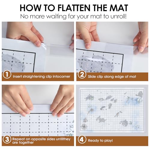 Dungeons and Dragons Starter Set - Ultimate DND Battle map Bundle with 6 terrains 24” x 36" Game Grid Mat, Dry Erase Markers, dice & More for Epic DND Adventures | DND maps, DND Battle mat