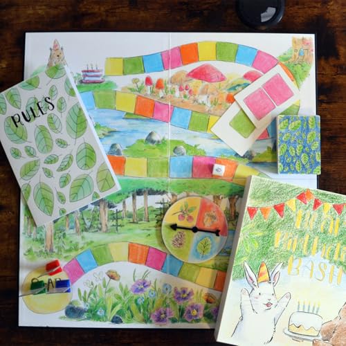 Deluxe Create Your Own Board Game Kit with Blank Board & Game Pieces | Bring your game ideas to life with everything needed to create a custom board game from scratch - style: Blank Board Game Kit - Deluxe Edition