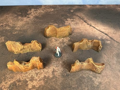 Natural Barriers - Miniature Tabletop Wargaming Terrain (Painted) (Hive) - color: Hive
