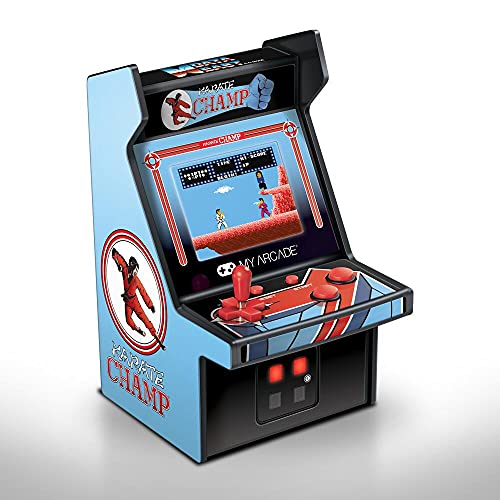 My Arcade Karate Champ Micro Player Arcade Machine: Fully Playable, 6.75 Inch Collectible, Color Display, Speaker, Volume Buttons, Headphone Jack - Electronic Games - style: Karate Champ