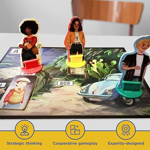 Adventure Games: The Volcanic Island | A Kosmos Game from Thames & Kosmos | Collaborative, Replayable Storytelling Game Experience for 1 to 4 Players | Ages 12+