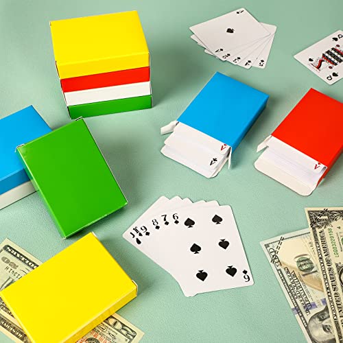 Jexine 50 Pieces Playing Card Box Deck Boxes Empty Playing Case Card Holder Bulk Organize Storage Board Game Box Fits Baseball Trading (Red,Yellow,Green,Blue,White) - color: Red, Yellow, Green, Blue, White
