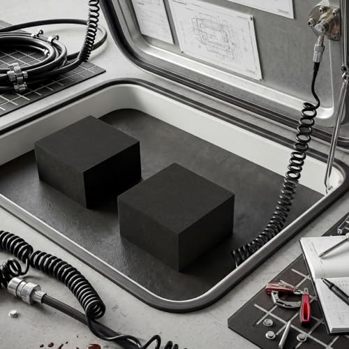 4 Pcs 2" Thick Foam Padding Sheet with Adhesive Backing Block | 4 Inch x 4 Inch, Closed Cell, Self Stick Neoprene Insulation Foam Sheet, Black, for Furniture Cars Speakers - color: Black, size: 2 Inch Thick, 4 x 4 Inches