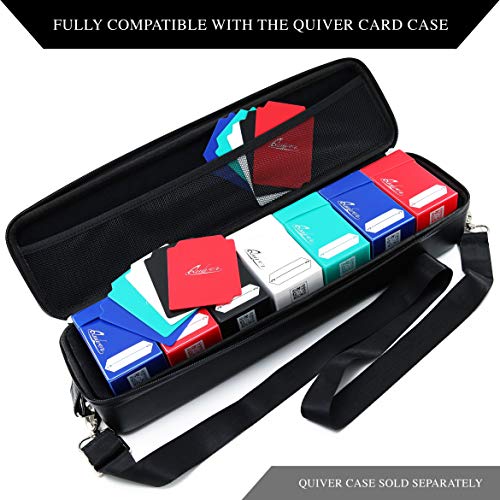 Quiver Time Deck Blocks 80+, Set of 5 MTG Deck Boxes with Dividers | Set of 5 deck boxes in white, black, blue, red and green, 80+ cards and 2 dividers per box, MTG and TCG - color: White, Black, Blue, Red & Green, size: 80+