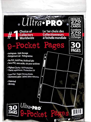 Ultra Pro 30/9 Pocket Page Protectors
