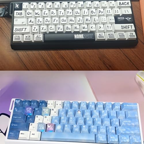 H60 Aluminum Keyboard Case,60% Customized Mechanical Gaming Keyboard Housing Compatible with Woot60HE/MADLIONS MAD 60 HE 61Keys Compact Barebones Keyboards DIY (Black) - color: Black