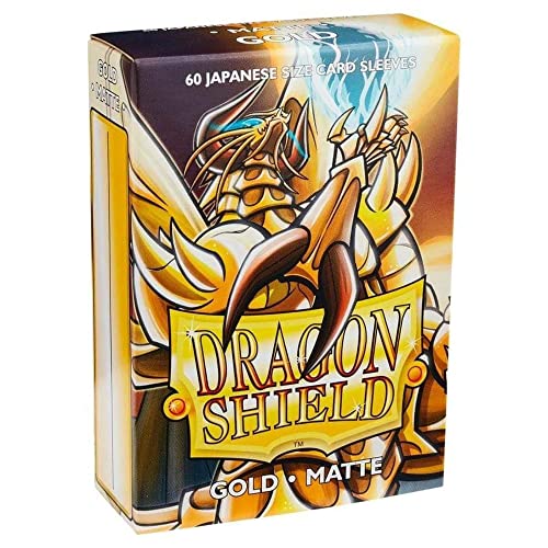 Dragon Shield Matte Mini Japanese Yellow 60 ct Card Sleeves Individual Pack