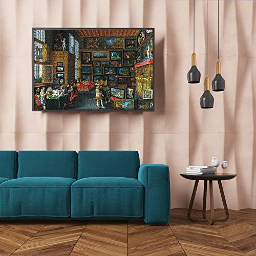 MaxRenard Game Jigsaw Puzzle 1000 Pieces for Adult Oil Painting Collection Cognoscenti in A Room Hung with Pictures Famous Artwork Toy - color: A037