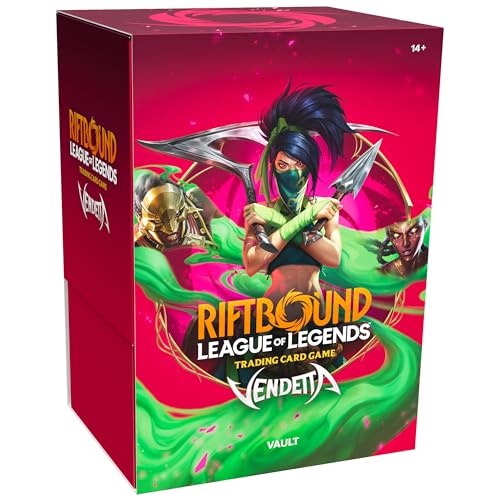 Riftbound: League of Legends TCG Vendetta - Vault -Bundle Collection Set: 6 Booster Packs, Runes, 3 Token Cards, Trading Card Game, Randomly Assorted