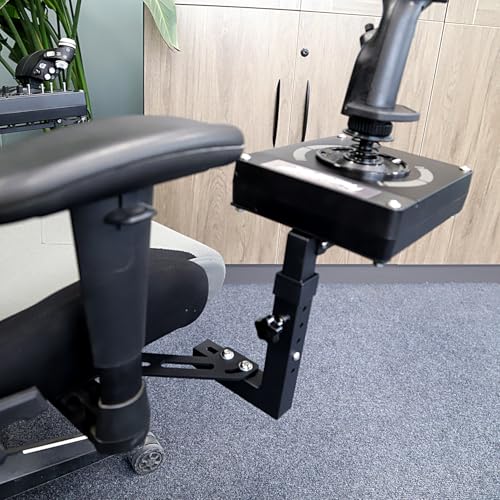 EG STARTS 2 Pack Chair Mount Hotas Mount Joystick Mount Compatible Logitech X52/X52 Pro/X56/X56 Rhino Hotas, Thrustmaster T. Flight Hotas/T.16000M FCS/TCA Officer Pack Airbus Edition, VKB Hotas Mount
