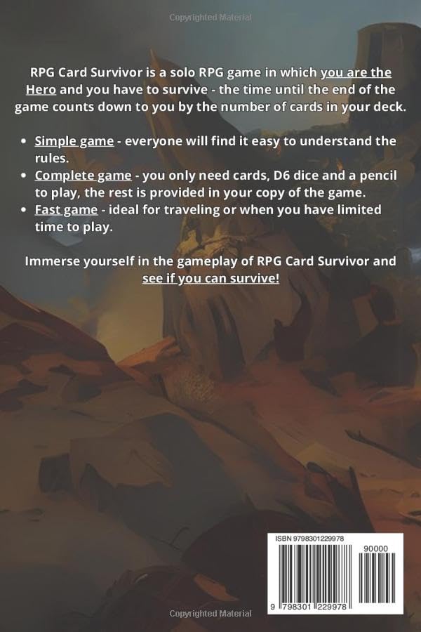 RPG Card Survivor: Simple Survival Solo RPG