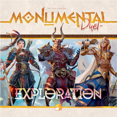 Funforge: Monumental Duel - Exploration - Civilization Deck-Building Board Game, Strategy Game, Combine Or Standalone, Ages 10+, 2 Players, 60-90 Min - style: Exploration
