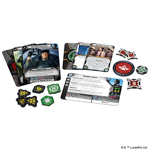 Star Wars: Legion General Veers COMMANDER EXPANSION - Lead Imperial Forces to Victory! Tabletop Miniatures Strategy Game, Ages 14+, 2 Players, 3 Hour Playtime, Made by Atomic Mass Games - style: Galactic Empire Expansions: General Veers