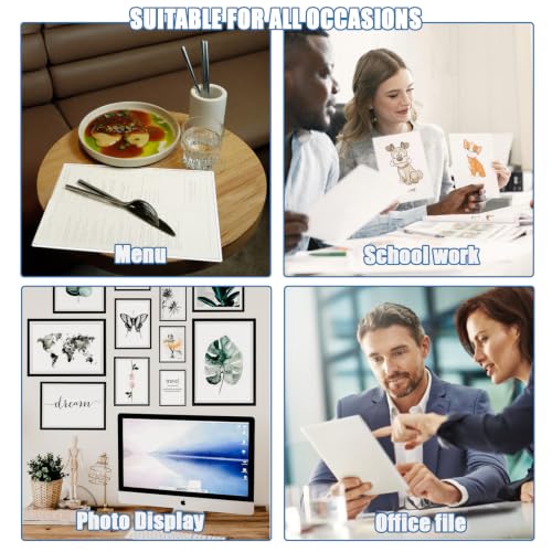 25 Pack 8" x 10" Toploader Clear Rigid Page Sheet Protectors | Hard Plastic Paper Sleeves for Postcards Prints, Photos, Certificates, Documents Holder