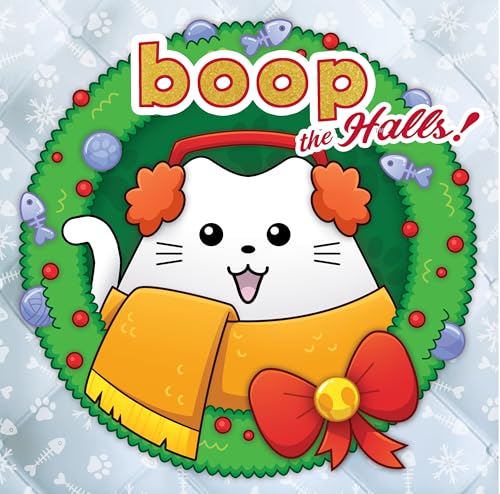 Smirk & Dagger Boop The Halls Board Game Holiday Strategy Game for 2 Players, Ages 10+, 3D Gameboard, Painted Cat Meeples, Alternate Win Conditions, Fun & Challenging Abstract Game - style: BOOP THE HALLS