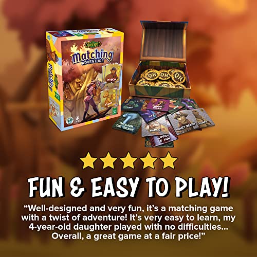 Matching Adventure Memory Game, Matching Games for 3 Year Olds and Up, Fantasy-Inspired Strategy and Concentration Game