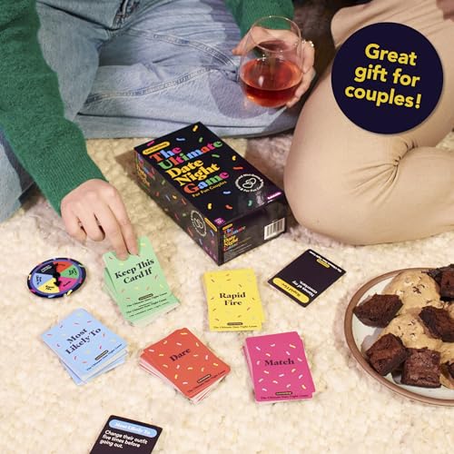 The Ultimate Date Night Game by Relatable, Great for Couples Games and Stay at Home Date Night Ideas, From The Makers of Let's Get Deep Relationship Card Game, Includes 200 Cards & Spinner - style: Ultimate Date Night Game
