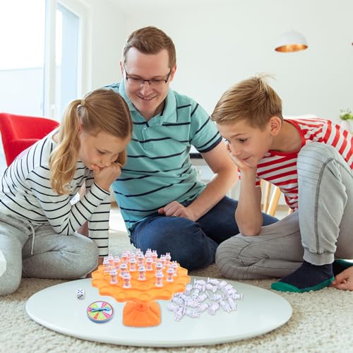 kykake Rabbit Balance Game Toys, Balance Game Tree Two-Player Parent-Child Interactive Family Tabletop Puzzle Montessori Toy,Rabbit Board for Kids and Adults (Rabbit) - style: rabbit