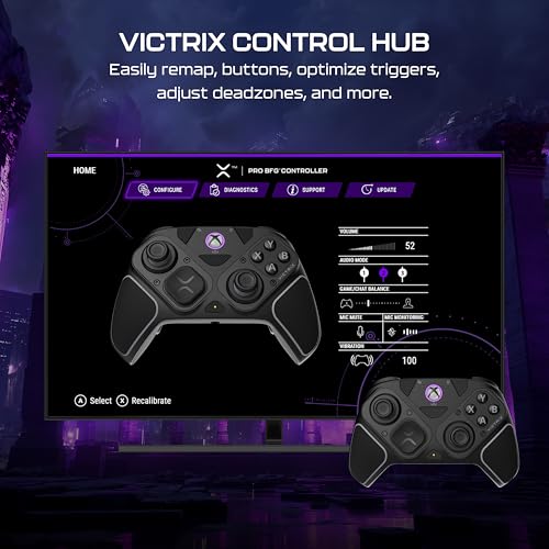 Turtle Beach Victrix Pro BFG Reloaded Wireless Gaming Controller for Xbox | Xbox Series X|S, Xbox One, PC, Modular, Fightpad Module, Hall-Effect Sticks, Triggers, 4 Remappable Buttons, Esports, Black - color: Black