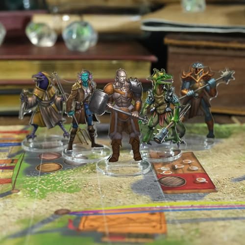 Skinny Minis Monstrous Races Miniatures Set, 24 Medium Flat Minis with Bases, Fantasy Monster Minis for Tabletop Game RPG Campaigns, DND Compatible, TTRPG 5e & Pathfinder Minis