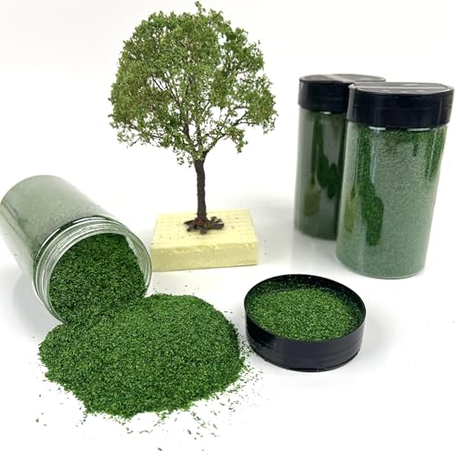 Multicolor Leaf Model - 300ml Miniature Scenery Material for Train Railway, Diorama, Car Scene & Scale Landscape Layouts (Spring Green) - color: Spring Green