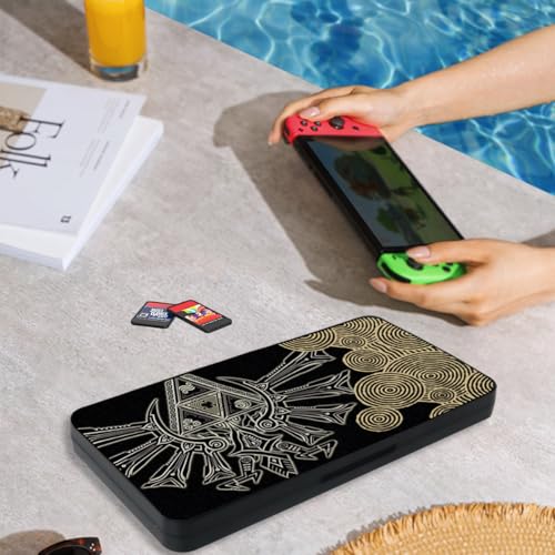 Game Card Case for Nintendo Switch/Switch 2/OLED/Lite, Portable Switch Game Case Magnetic Closure Switch Game Holder with 24 Slots for Games Cards & SD Cards Durable Cartridge Cases Hard Shell, Black - color: Black