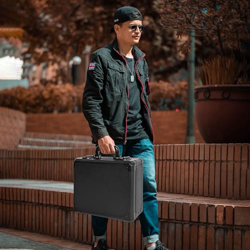 Protective Hard Case Shockproof Water-resistant with Customized DIY Foam Insert fit for Camera, Laptops, etc,13.5 X 11.6 X 6-Inch - size: Inner:12.8''X 11''X 5.6''