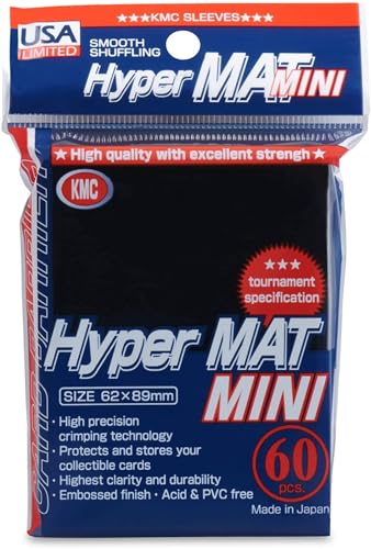 KMC Sleeves Mini Hyper Mat (US) Black Small Matte 60ct