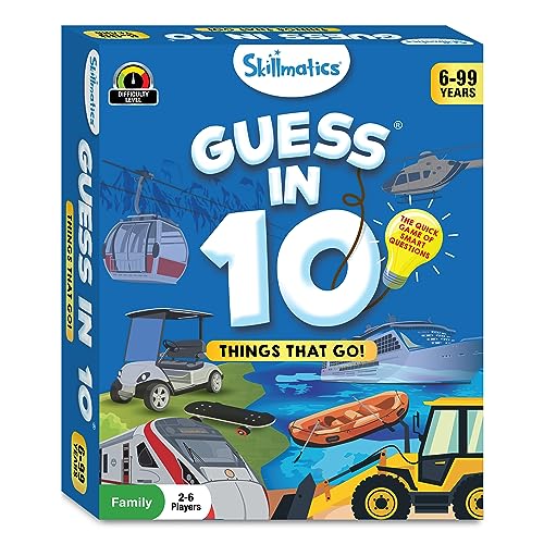 Skillmatics Guess in 10 – Things that Go, Educational & Trivia Card Game - style: Things That Go!