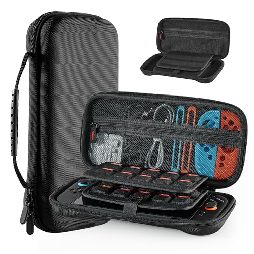 Carrying Case for Nintendo Switch 2 - Portable Travel Case Compatible with Switch2 2025, Large Capacity Hard Protective Shell Travel Storage Bag with 20 Game Cartridges Cards for Console & Accessories